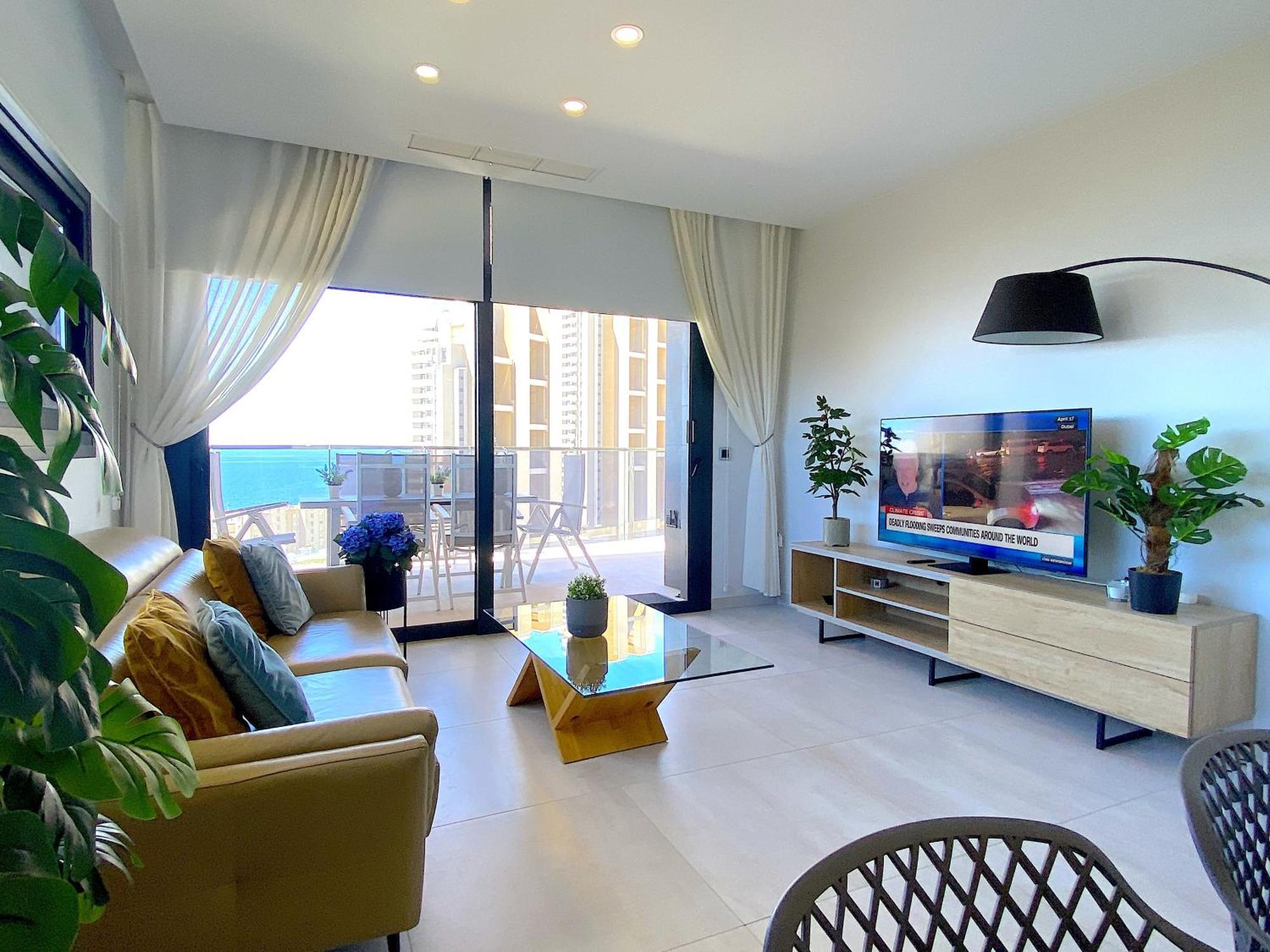 Lujoso Apartament Con Impresionantes Vistas Al Mar Бенідорм Екстер'єр фото