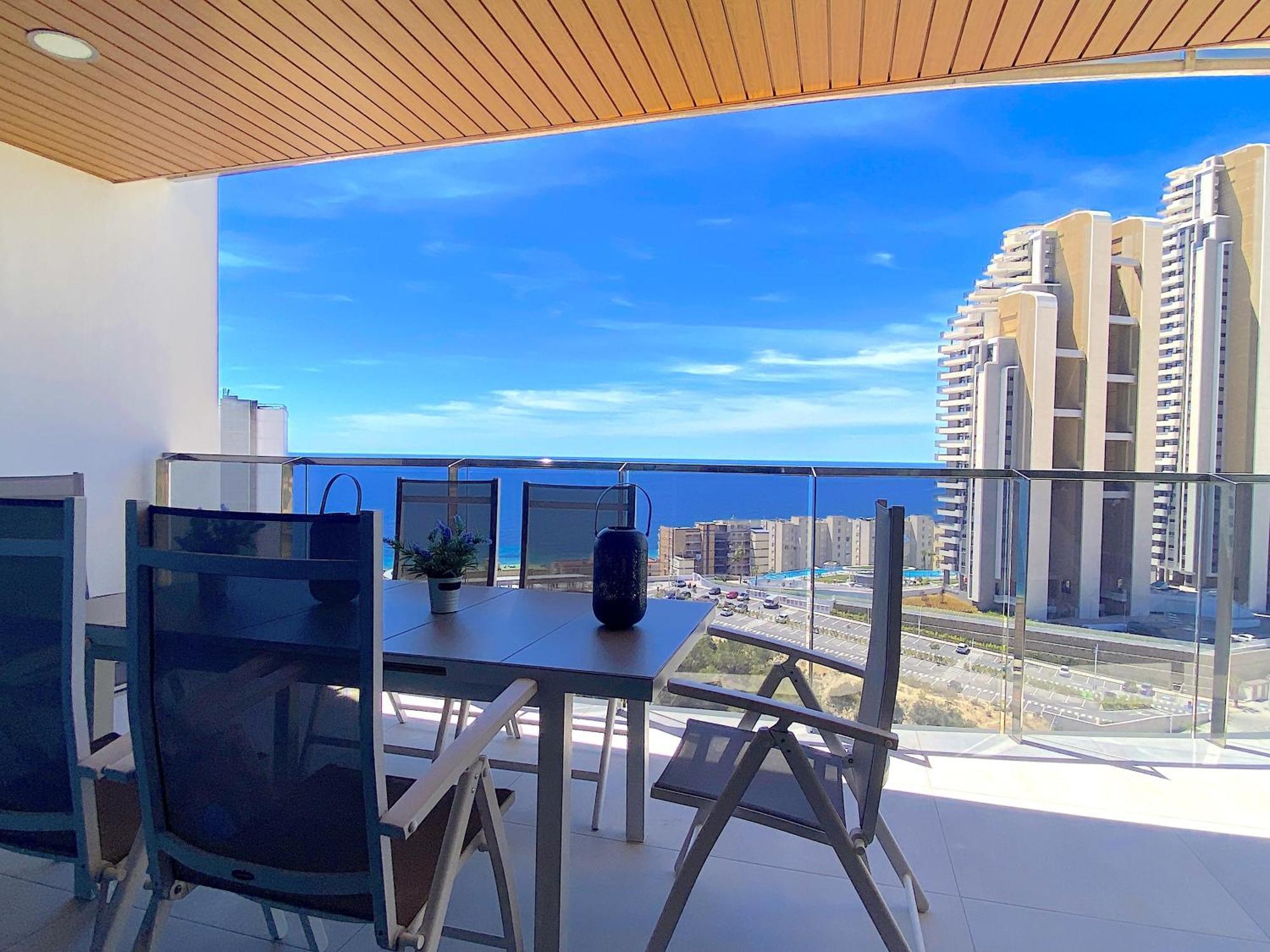 Lujoso Apartament Con Impresionantes Vistas Al Mar Бенідорм Екстер'єр фото