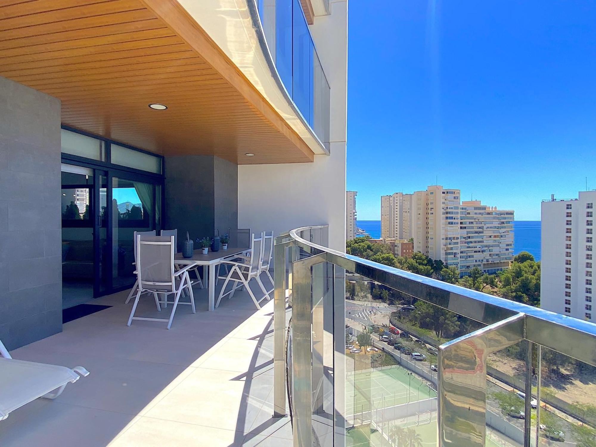 Lujoso Apartament Con Impresionantes Vistas Al Mar Бенідорм Екстер'єр фото