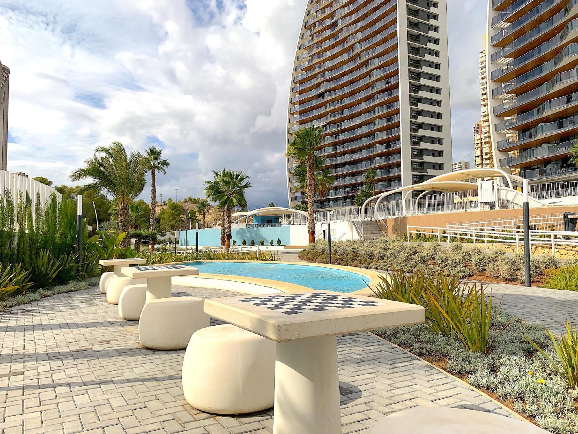Lujoso Apartament Con Impresionantes Vistas Al Mar Бенідорм Екстер'єр фото